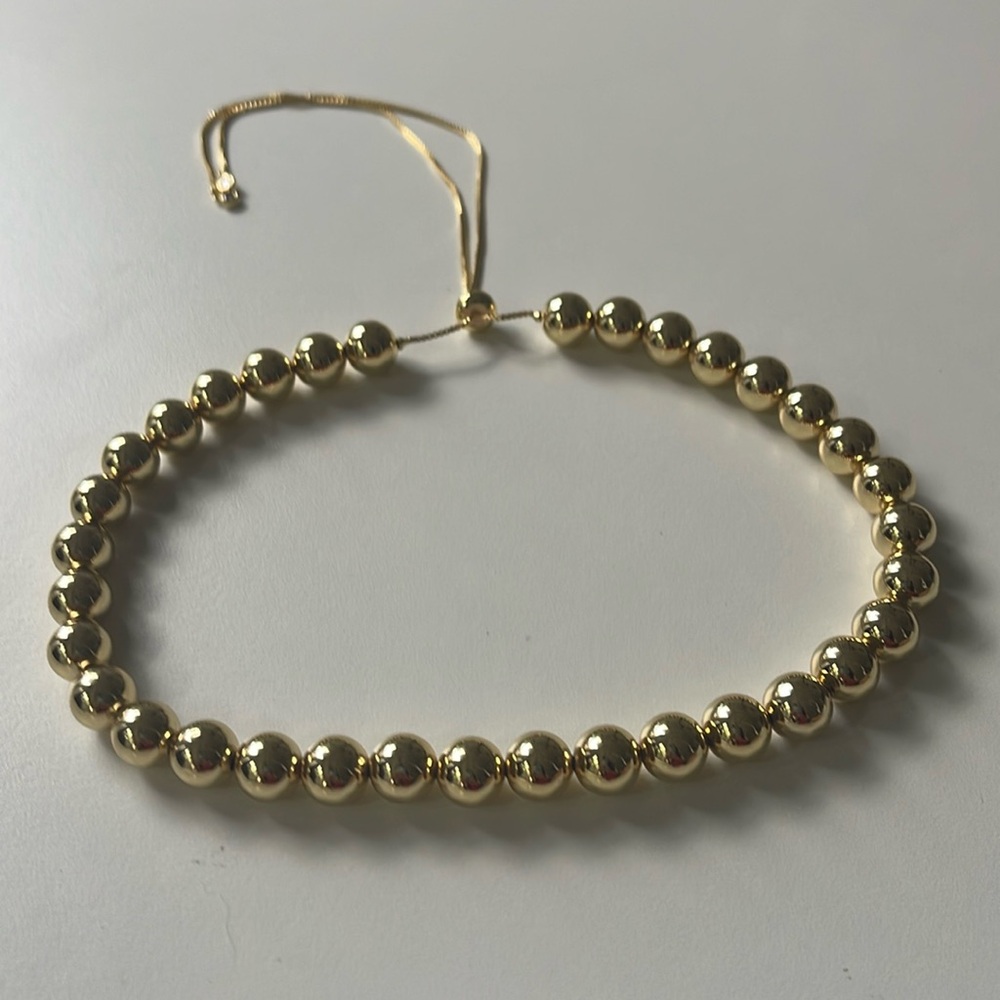 Gold Plated Beaded Necklace NEW